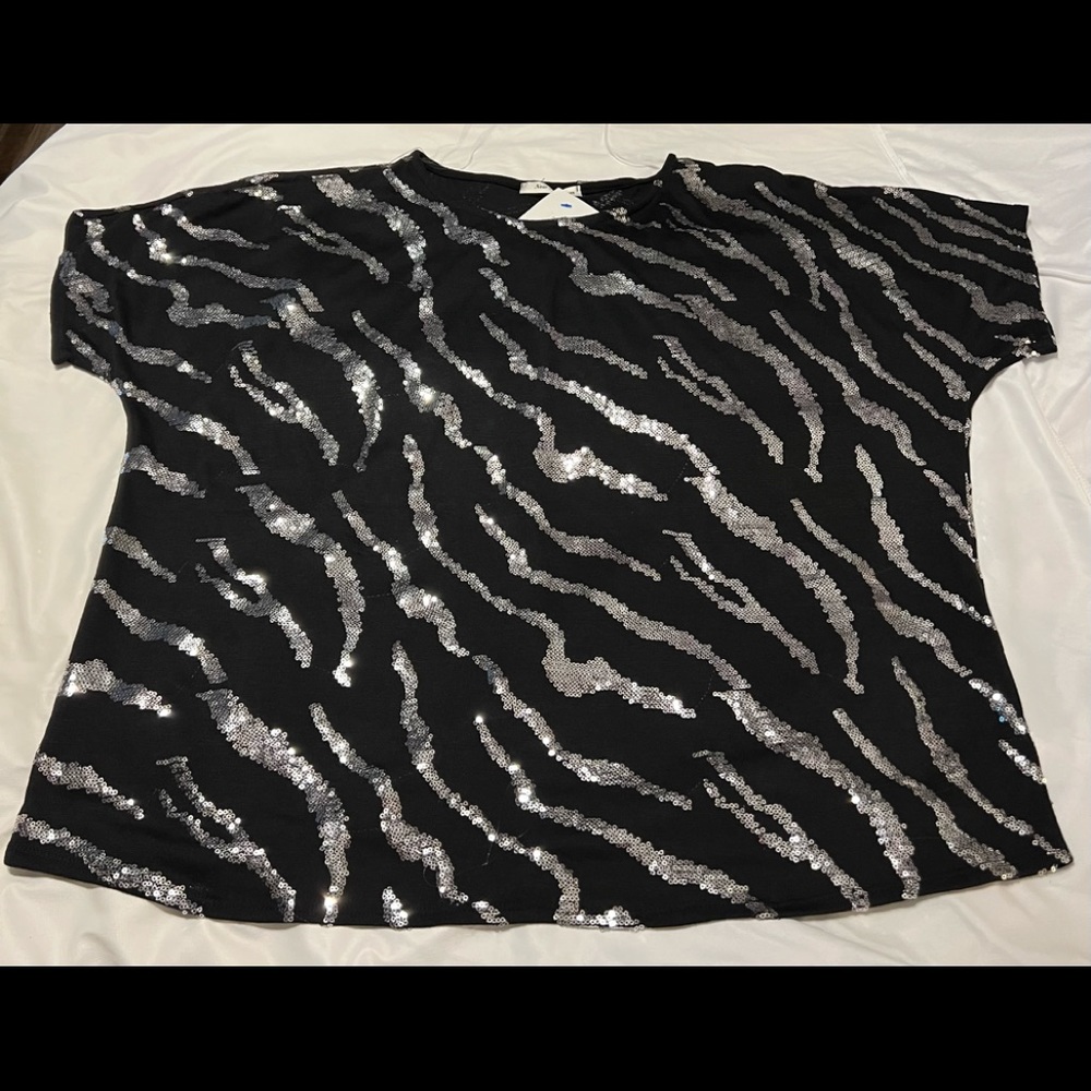 Flashy Sequined Blouse